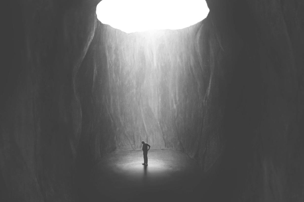 Man experiencing mental illness